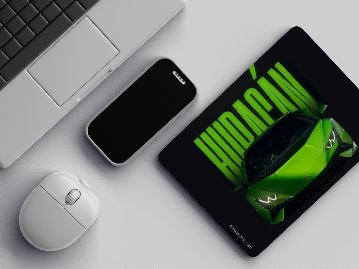 "Huracán Pulse" Mousepad Enhance Your Workspace with Style
