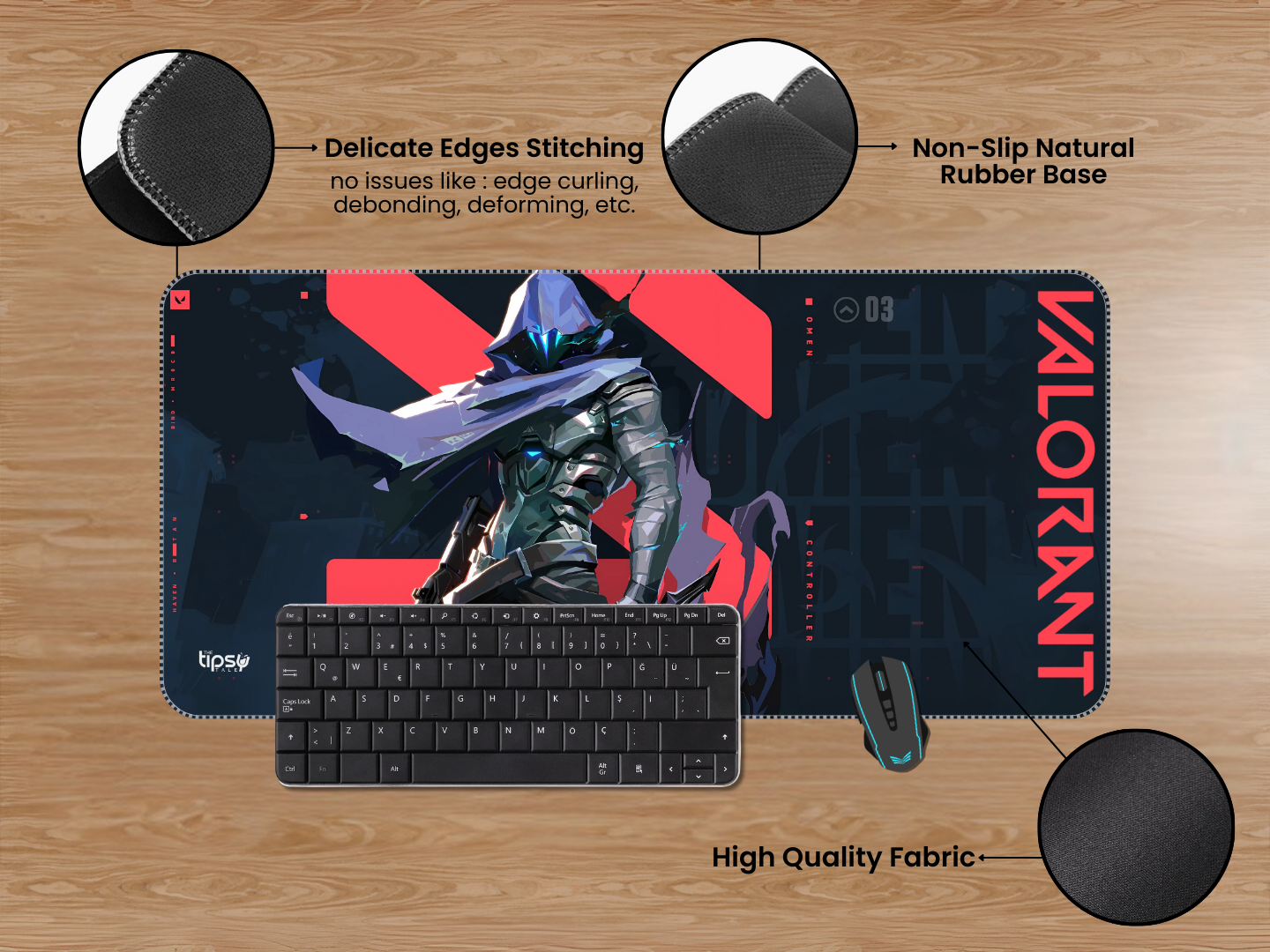 "VALORANT- OMEN" Gaming Mousepad Elevate Your Gaming Experience