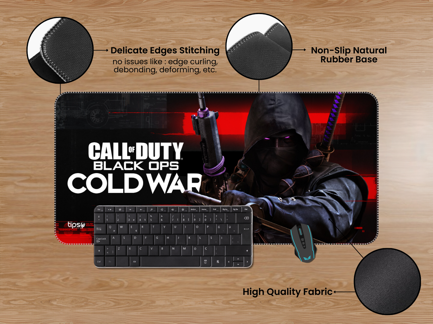 "CALL OF DUTY - BLACK OPS  #COLDWAR" Gaming Mousepad Elevate Your Gaming Experience