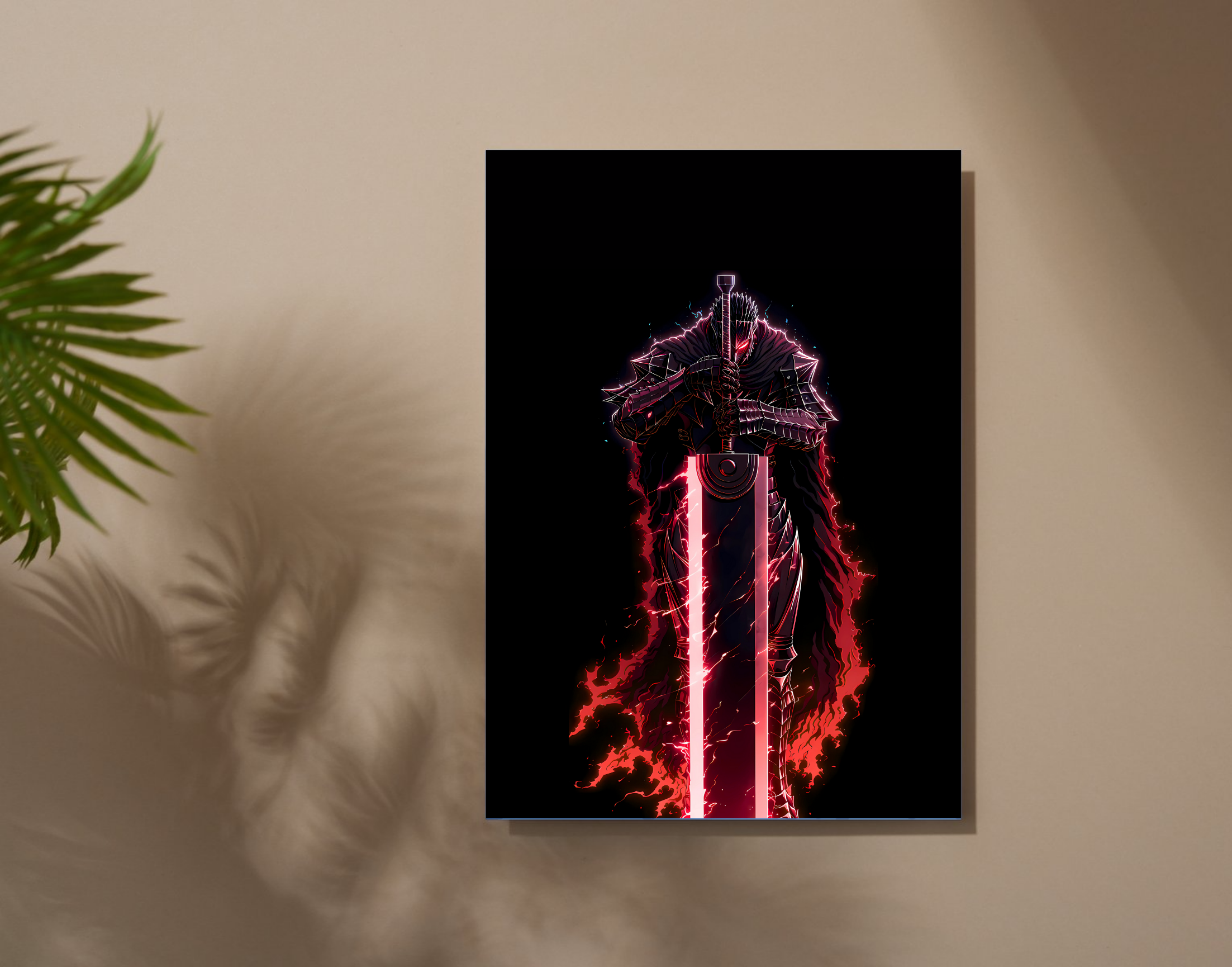 "GUTS- MANGA SERIES"- Shiny & Sturdy Metallic Poster  Art That Pops & Sticks