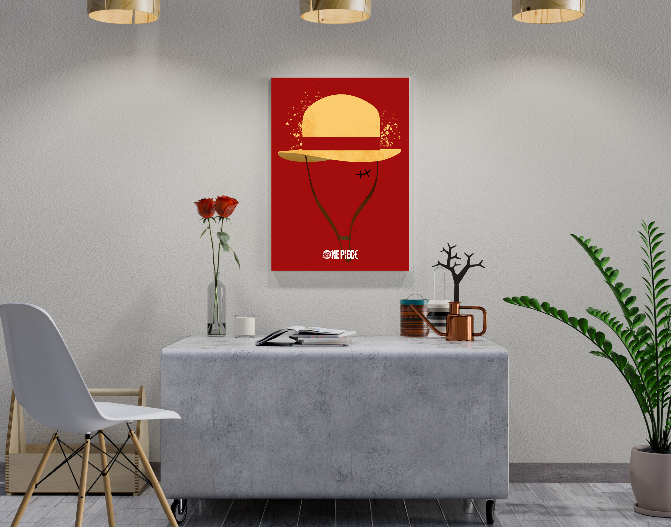 "ONE PIECE ANIME"- Shiny & Sturdy Metallic Poster  Art That Pops & Sticks