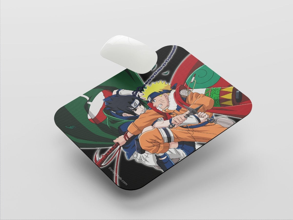 "SASUKE VS NARUTO" Mousepad Enhance Your Workspace with Style