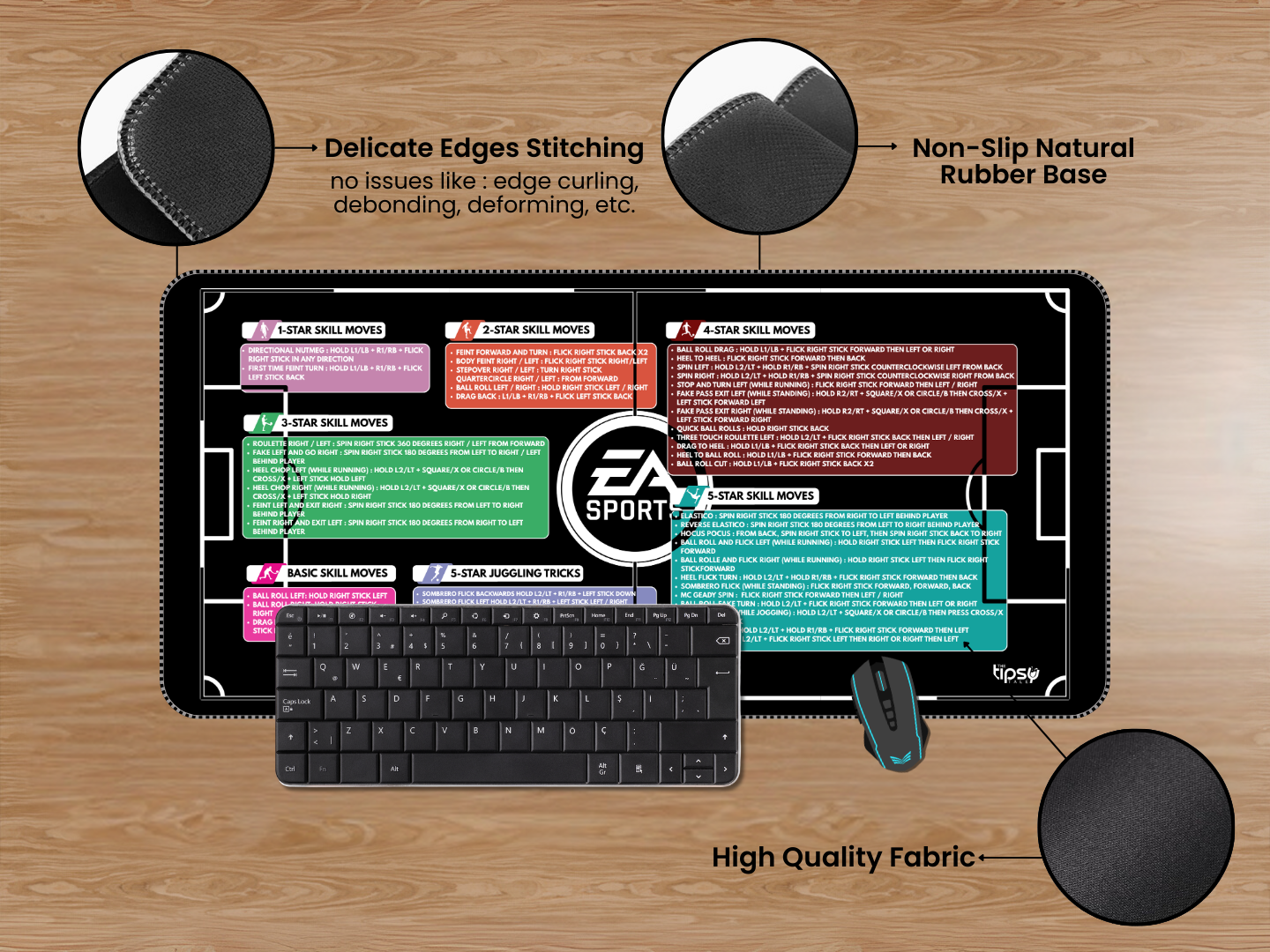 "GAMING MADE EASY" Gaming Mousepad Elevate Your Gaming Experience