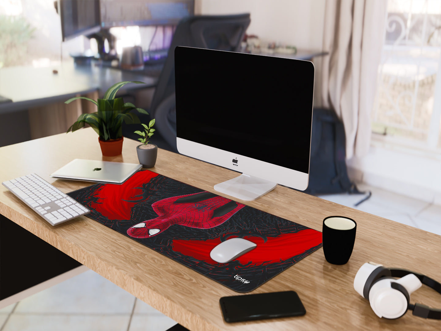 "SPIDERMAN UPSIDEDOWN #MARVEL" Gaming Mousepad Elevate Your Gaming Experience