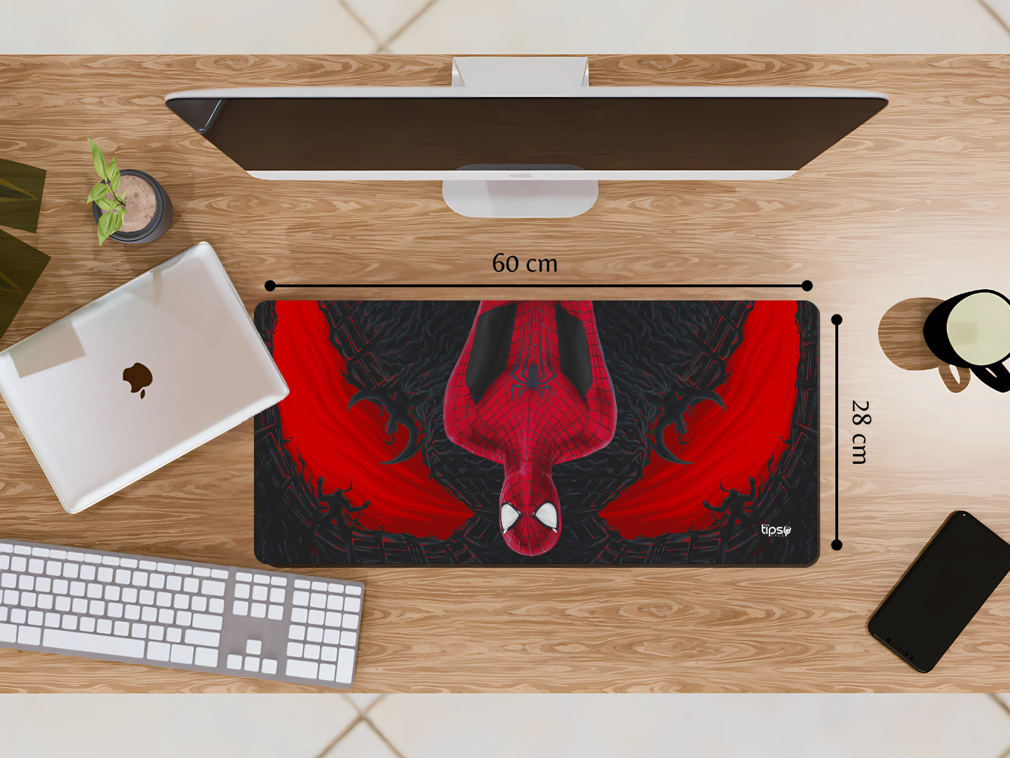 "SPIDERMAN UPSIDEDOWN #MARVEL" Gaming Mousepad Elevate Your Gaming Experience