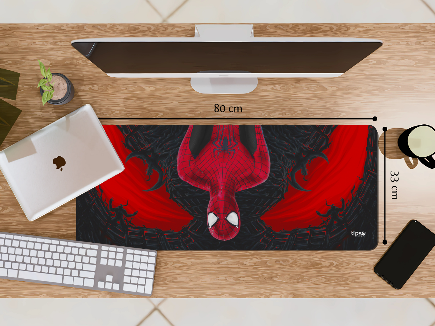 "SPIDERMAN UPSIDEDOWN #MARVEL" Gaming Mousepad Elevate Your Gaming Experience