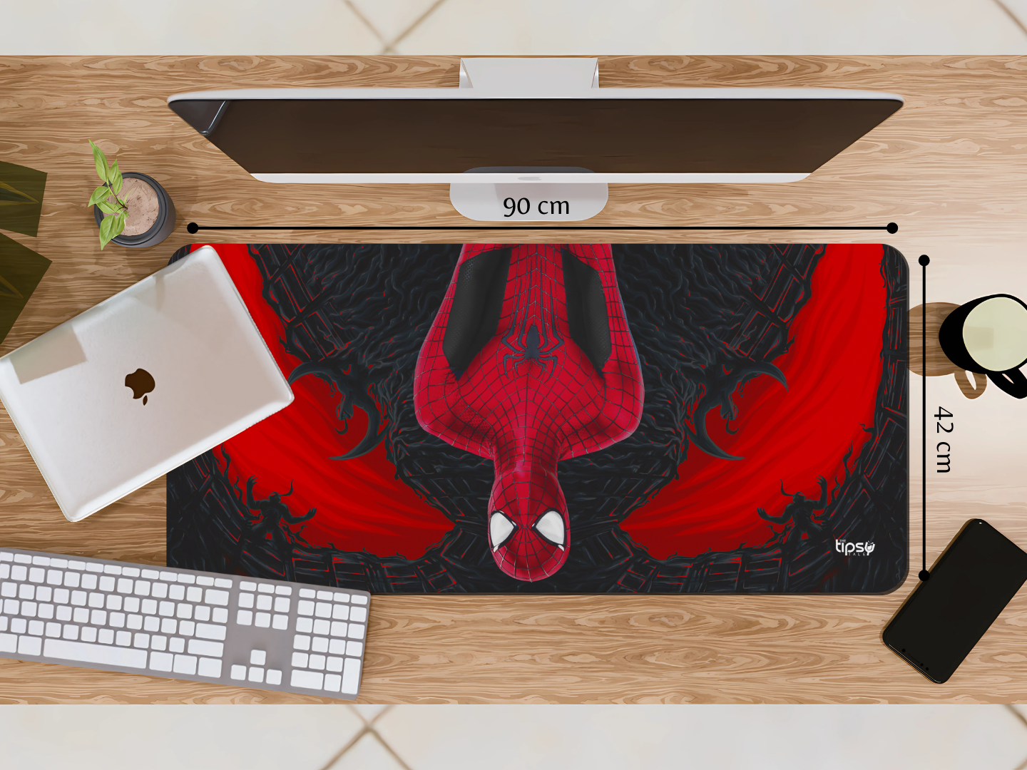 "SPIDERMAN UPSIDEDOWN #MARVEL" Gaming Mousepad Elevate Your Gaming Experience