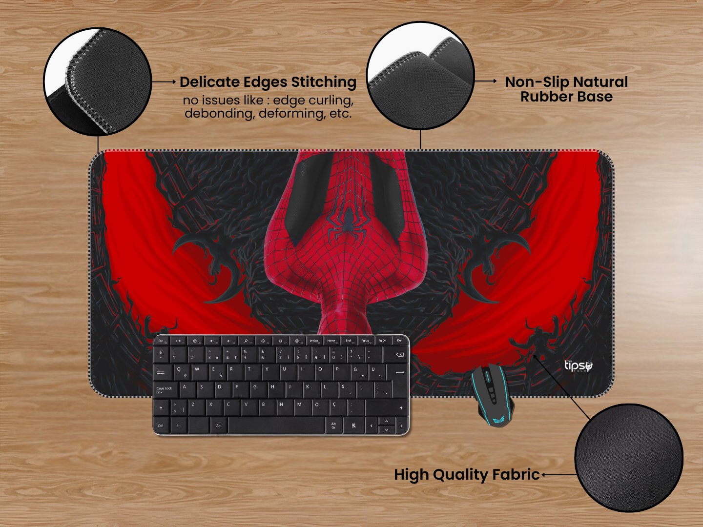 "SPIDERMAN UPSIDEDOWN #MARVEL" Gaming Mousepad Elevate Your Gaming Experience