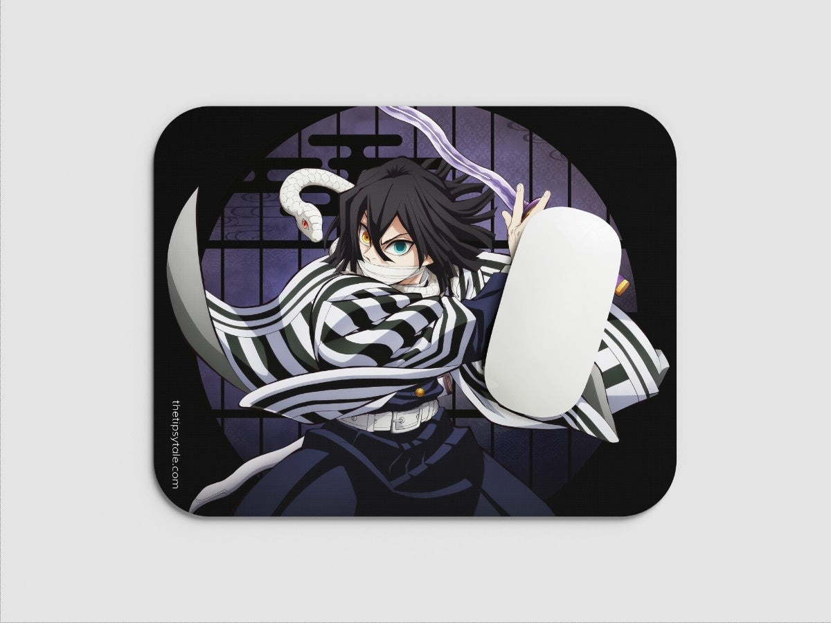 "OBANI IGURO - DEMON SLAYER" Mousepad Enhance Your Workspace with Style