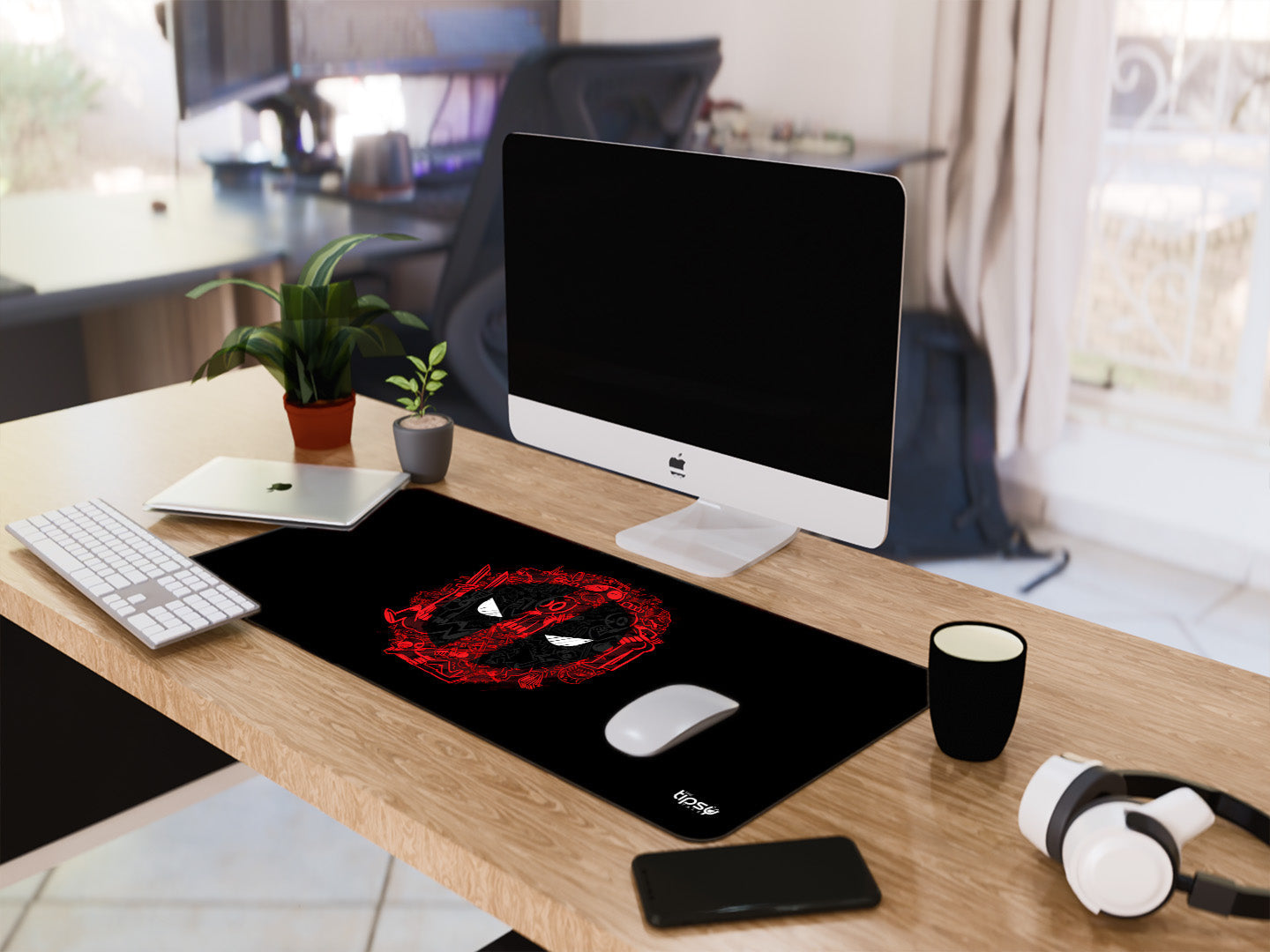 "DEADPOOL #MARVEL JESUS" Gaming Mousepad Elevate Your Gaming Experience