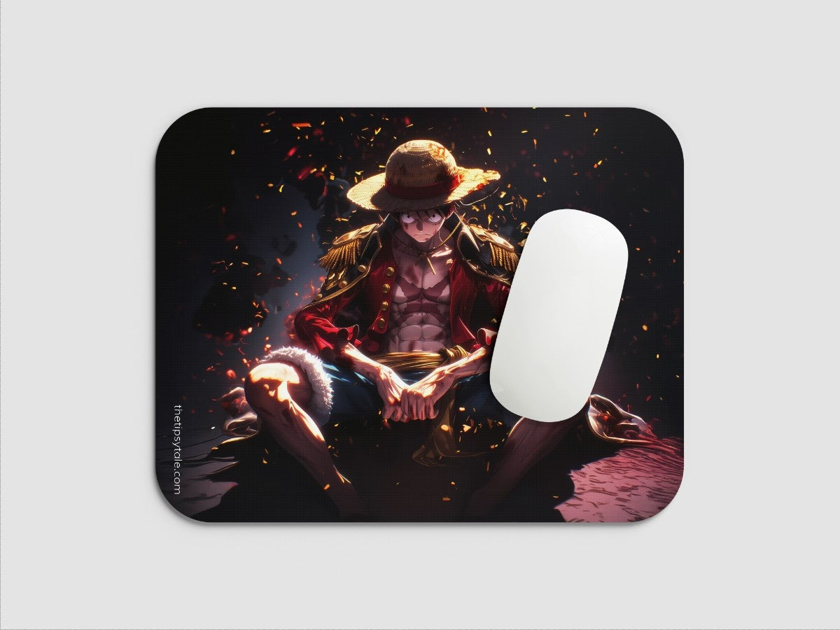 " STRAW HAT LUFFY ONE PIECE" Mousepad Enhance Your Workspace with Style