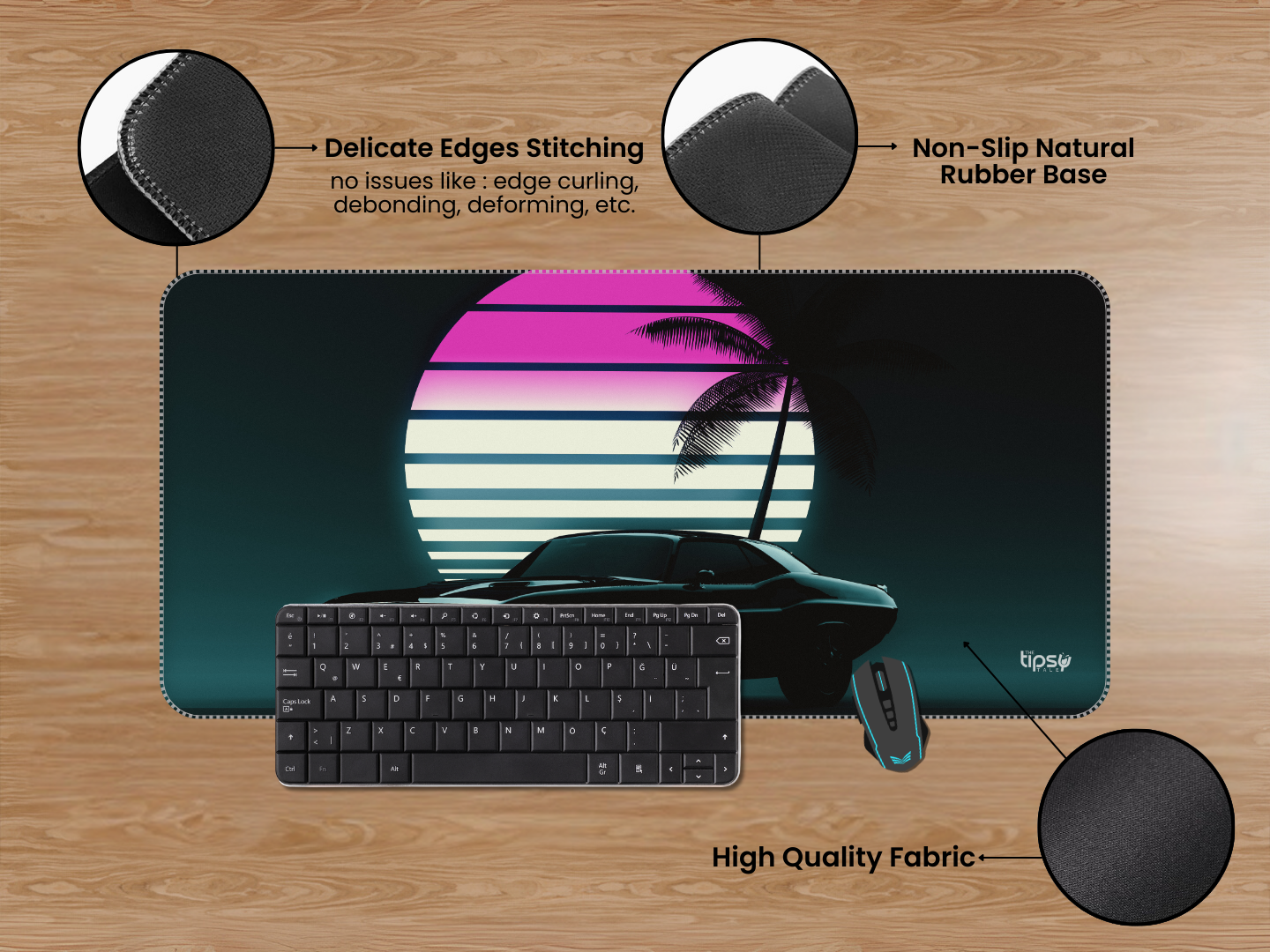 "CAR VIBES" Gaming Mousepad Elevate Your Gaming Experience