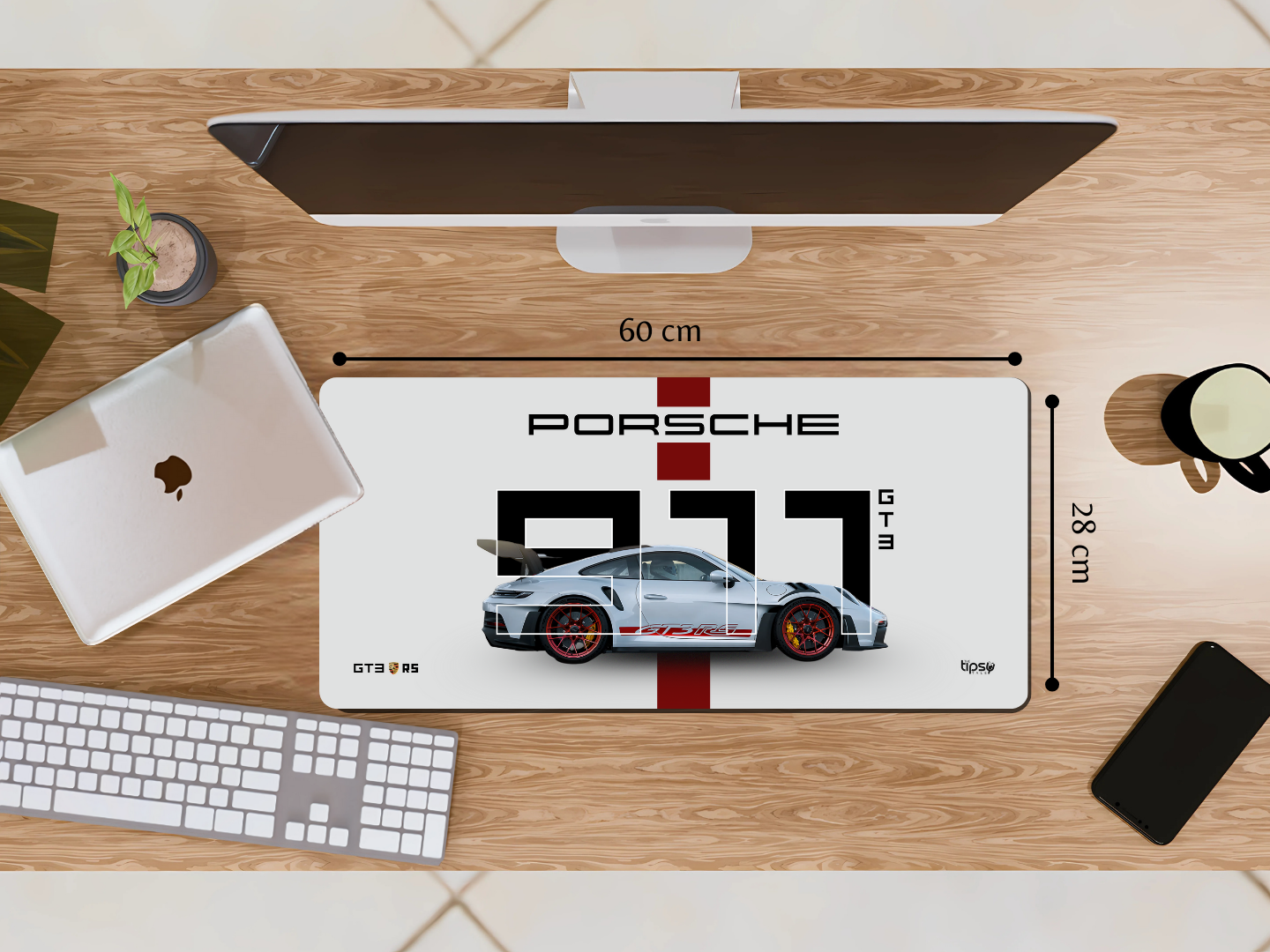 "PORSCHE GTR" Gaming Mousepad Elevate Your Gaming Experience