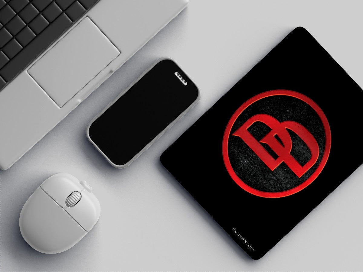 "DARE DEVIL'S SYMBOL" Mousepad Enhance Your Workspace with Style