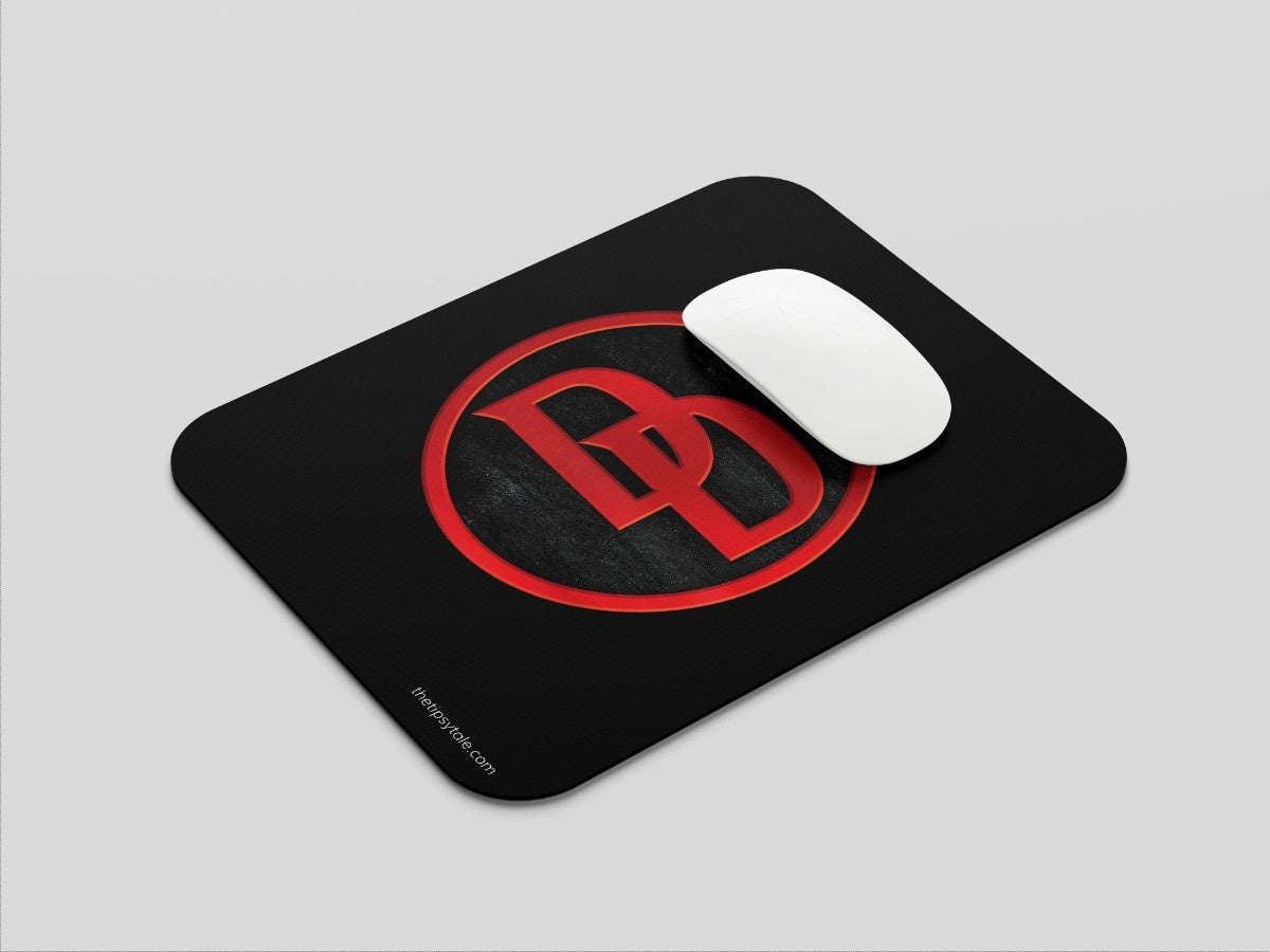 "DARE DEVIL'S SYMBOL" Mousepad Enhance Your Workspace with Style