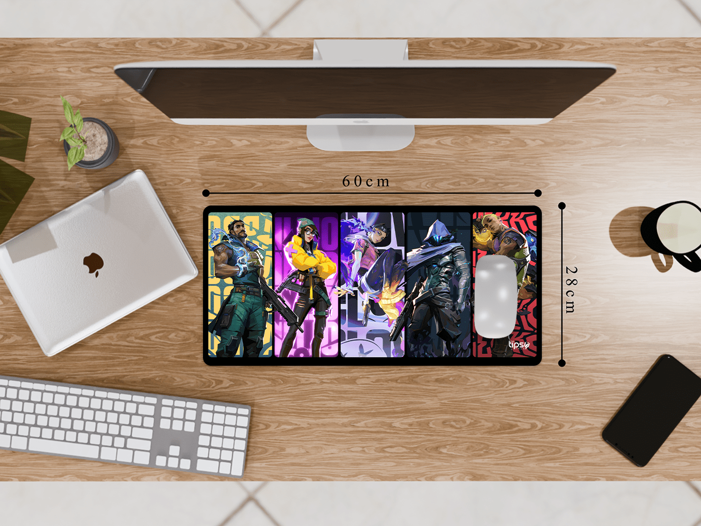 "VALORANT AGENTS- GAMING EDITION" Gaming Mousepad Elevate Your Gaming Experience