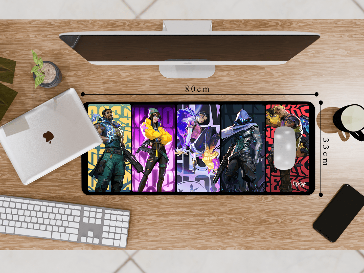 "VALORANT AGENTS- GAMING EDITION" Gaming Mousepad Elevate Your Gaming Experience