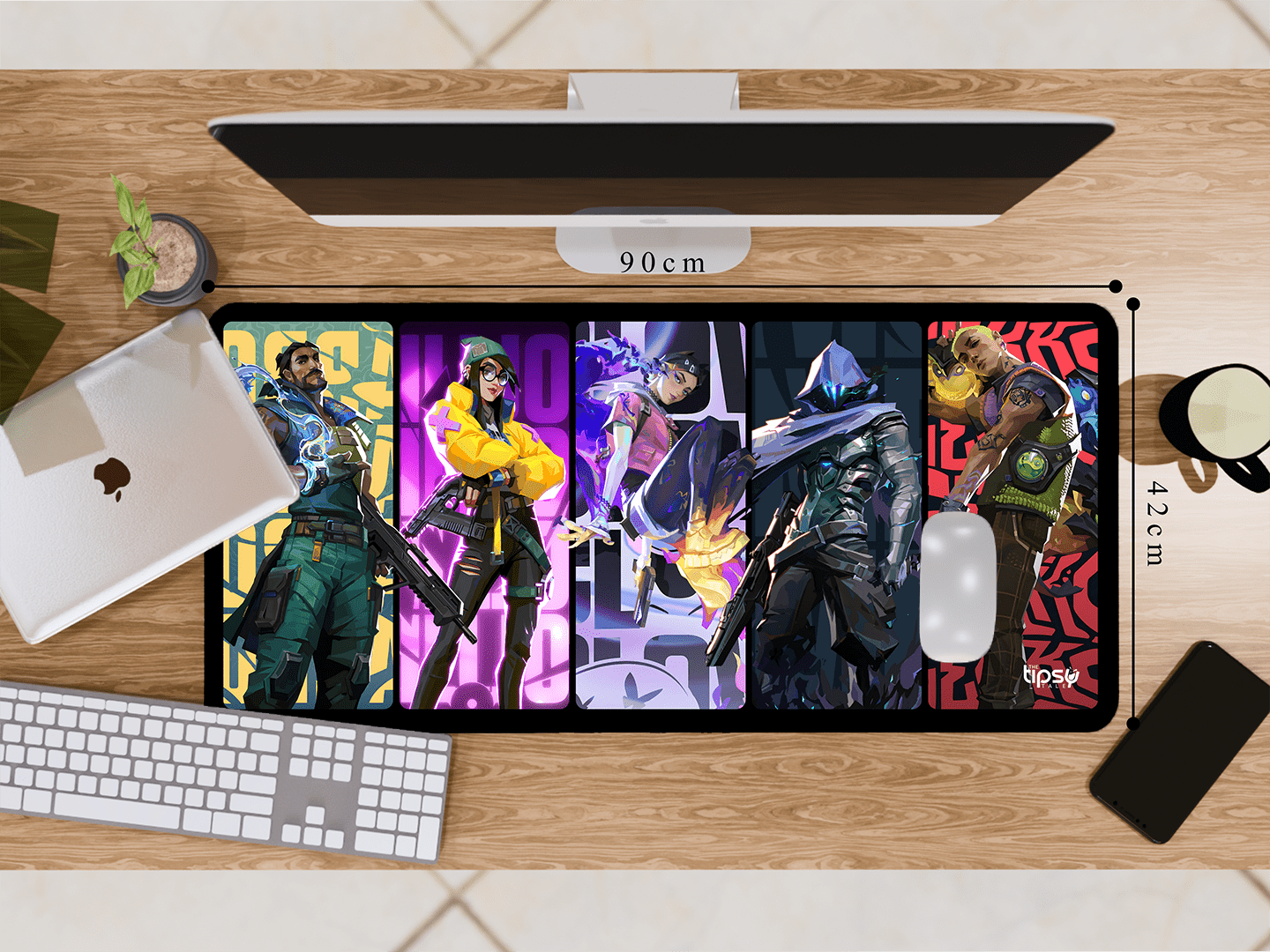 "VALORANT AGENTS- GAMING EDITION" Gaming Mousepad Elevate Your Gaming Experience