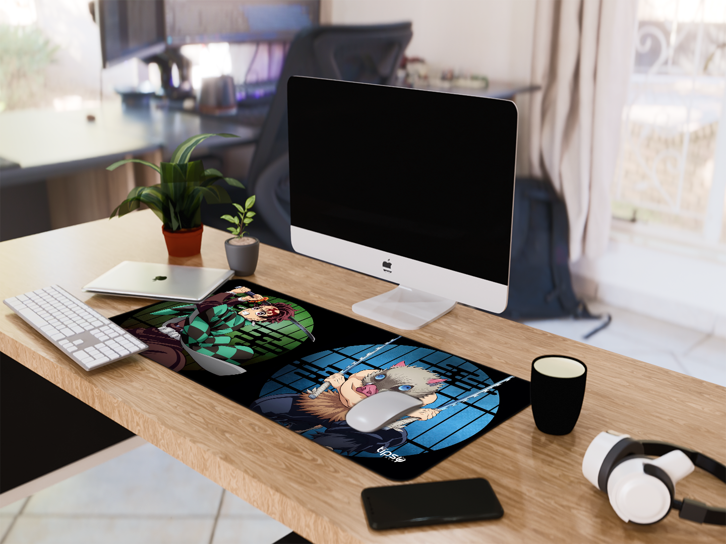 "INOSUKE HASHIBRA VS TANJIRO KAMADO- ANIME EDITION" Gaming Mousepad Elevate Your Gaming Experience
