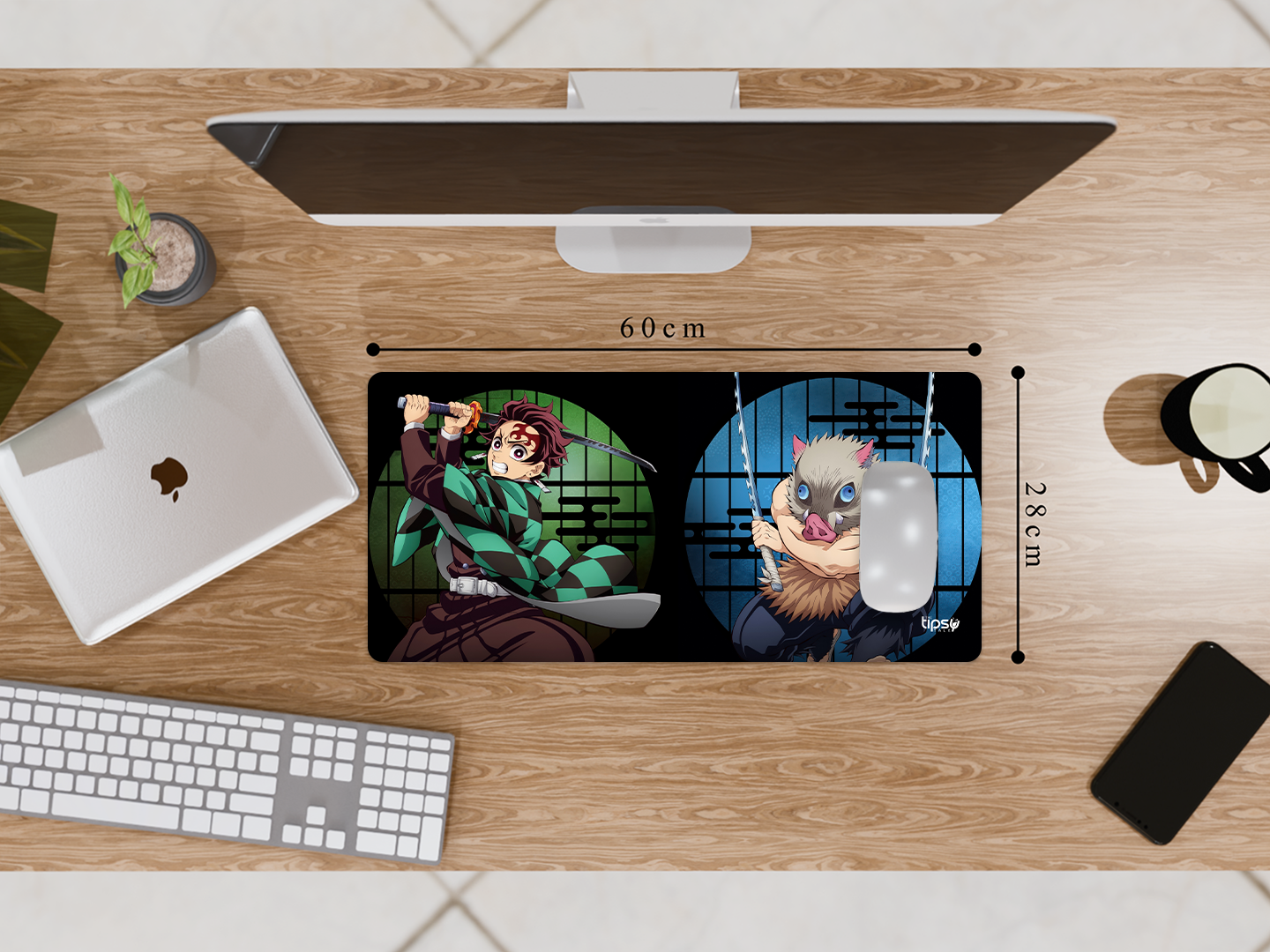 "INOSUKE HASHIBRA VS TANJIRO KAMADO- ANIME EDITION" Gaming Mousepad Elevate Your Gaming Experience