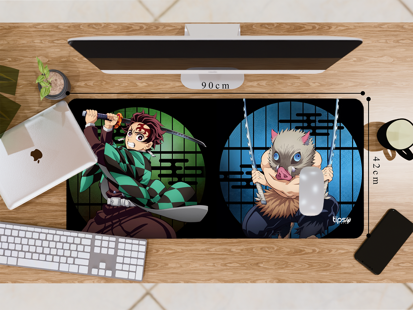 "INOSUKE HASHIBRA VS TANJIRO KAMADO- ANIME EDITION" Gaming Mousepad Elevate Your Gaming Experience