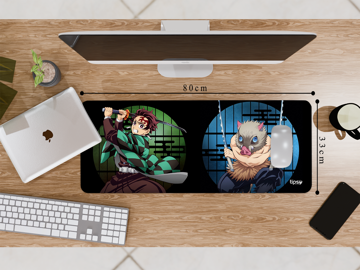 "INOSUKE HASHIBRA VS TANJIRO KAMADO- ANIME EDITION" Gaming Mousepad Elevate Your Gaming Experience