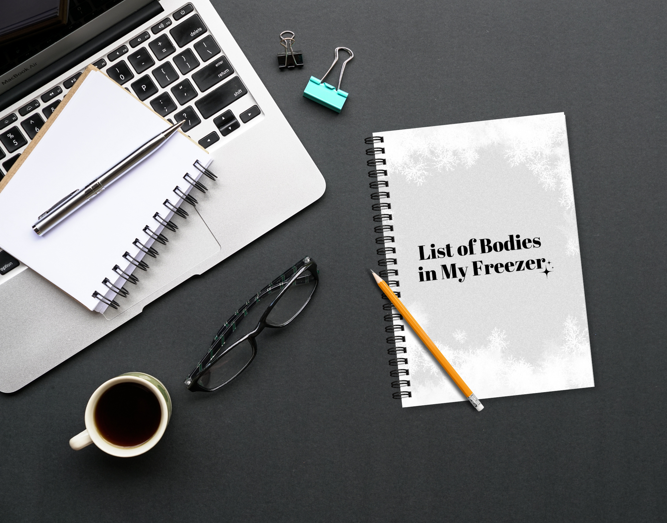 "LIST OF BODIES IN MY FREEZER" Elegant & Inspiring Diary for Daily Reflection