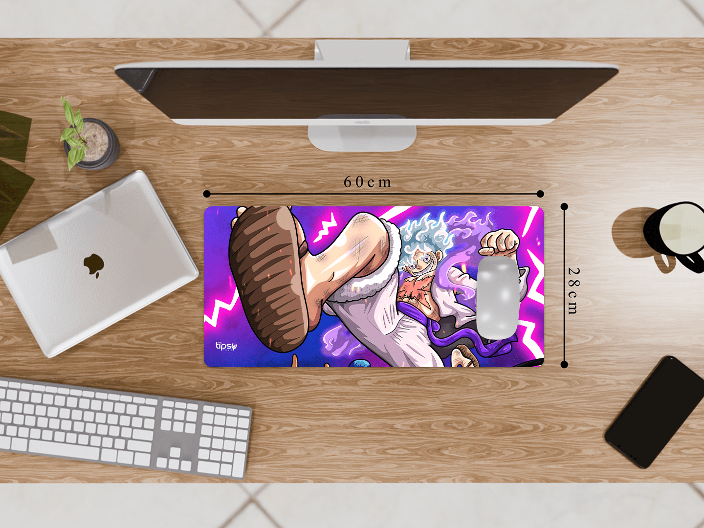 "STRAW HAT LUFFY- ANIME EDITION " Gaming Mousepad Elevate Your Gaming Experience