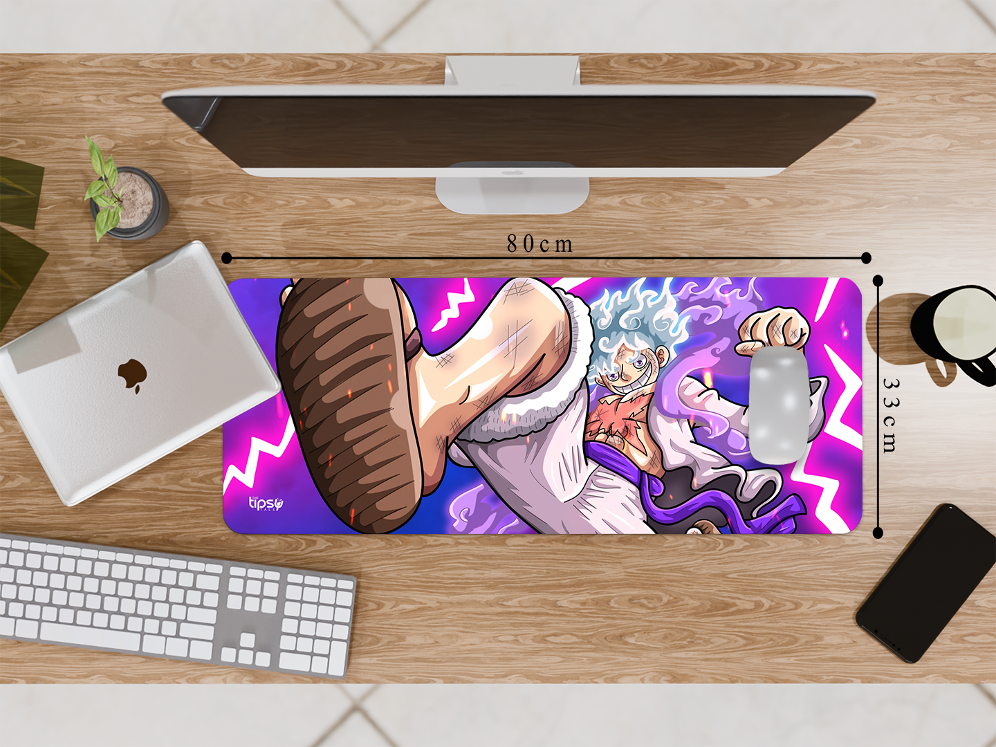 "STRAW HAT LUFFY- ANIME EDITION " Gaming Mousepad Elevate Your Gaming Experience