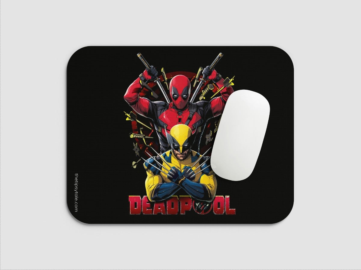"DEADPOOL VS WOLVERINE" Mousepad Enhance Your Workspace with Style