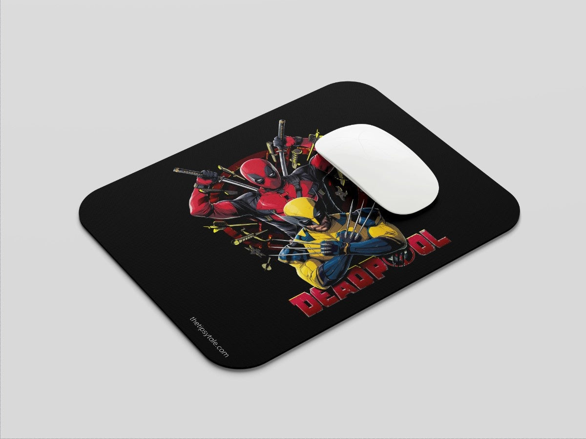 "DEADPOOL VS WOLVERINE" Mousepad Enhance Your Workspace with Style