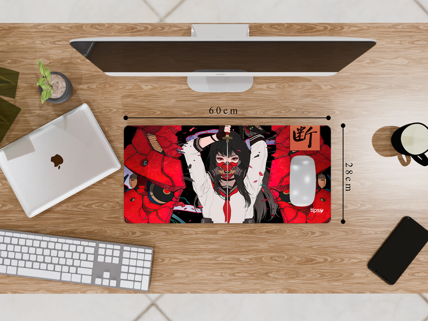 "SAMURAI - KATANA GIRL- ANIME EDITION" Gaming Mousepad Elevate Your Gaming Experience