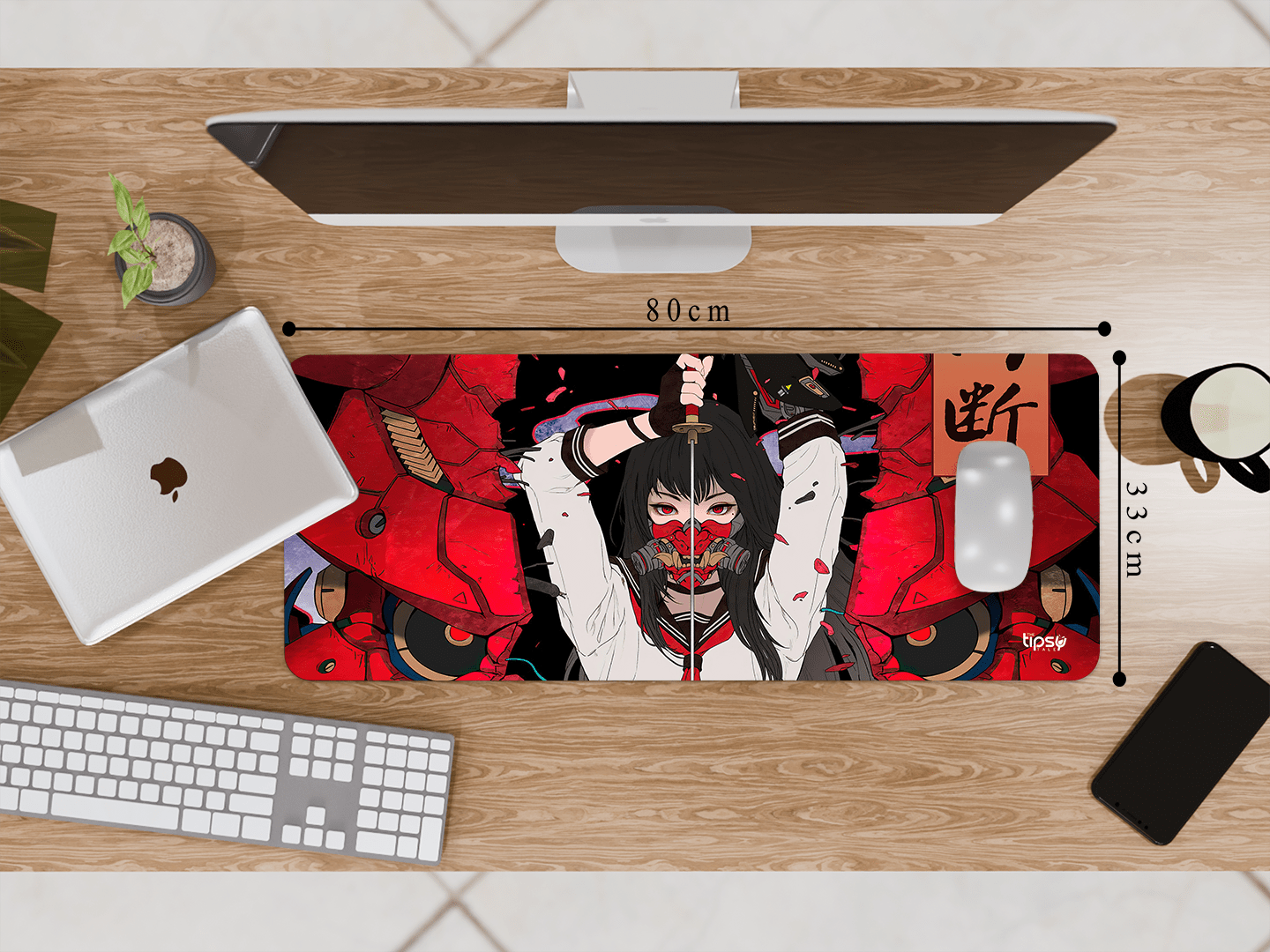 "SAMURAI - KATANA GIRL- ANIME EDITION" Gaming Mousepad Elevate Your Gaming Experience