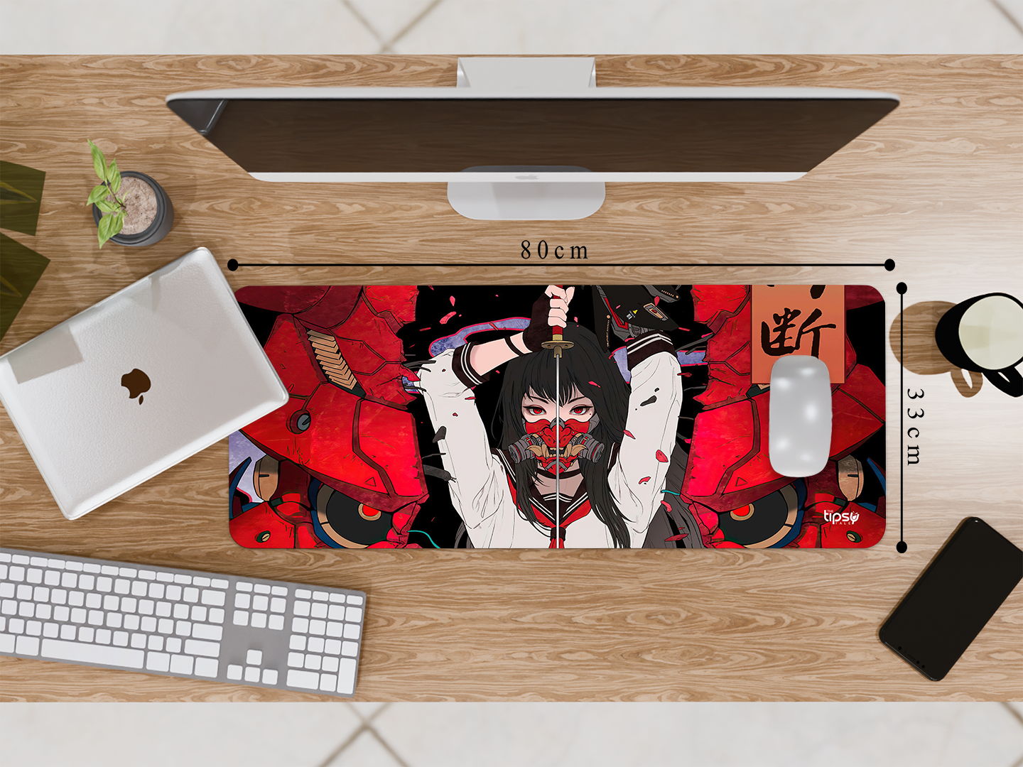 "SAMURAI - KATANA GIRL- ANIME EDITION" Gaming Mousepad Elevate Your Gaming Experience