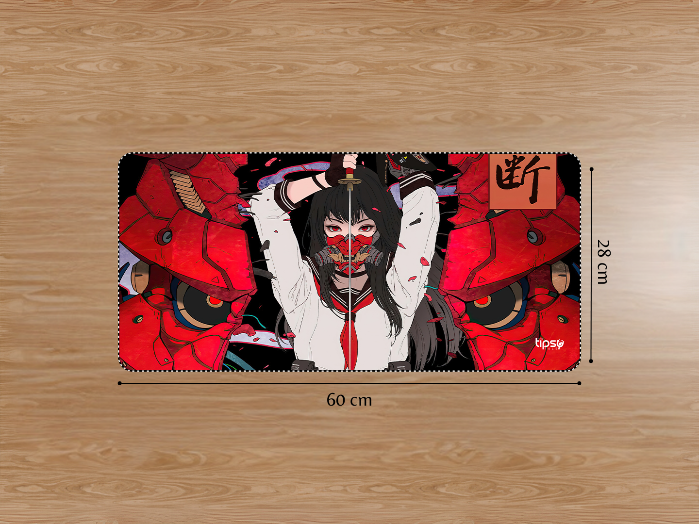 "SAMURAI - KATANA GIRL- ANIME EDITION" Gaming Mousepad Elevate Your Gaming Experience