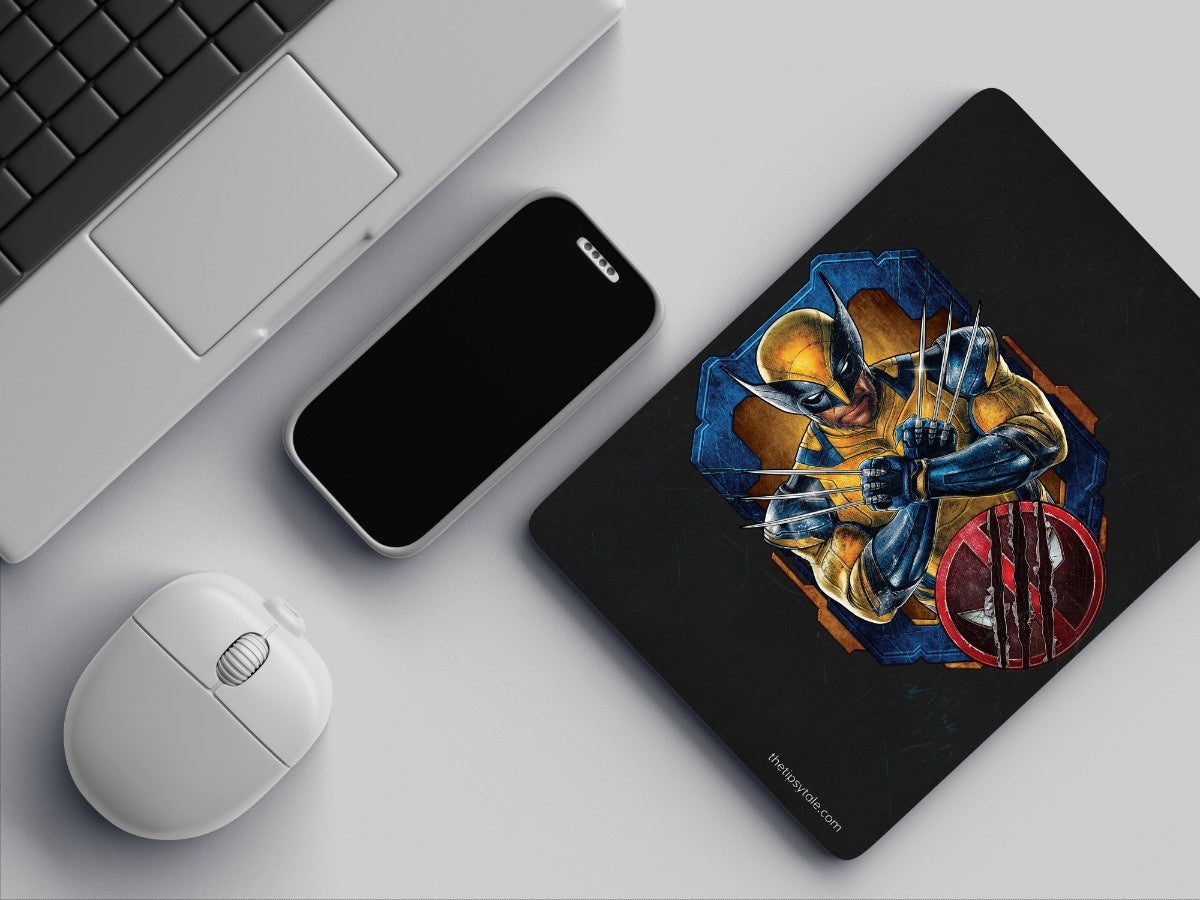 "WORST WOLVERINE" Mousepad Enhance Your Workspace with Style