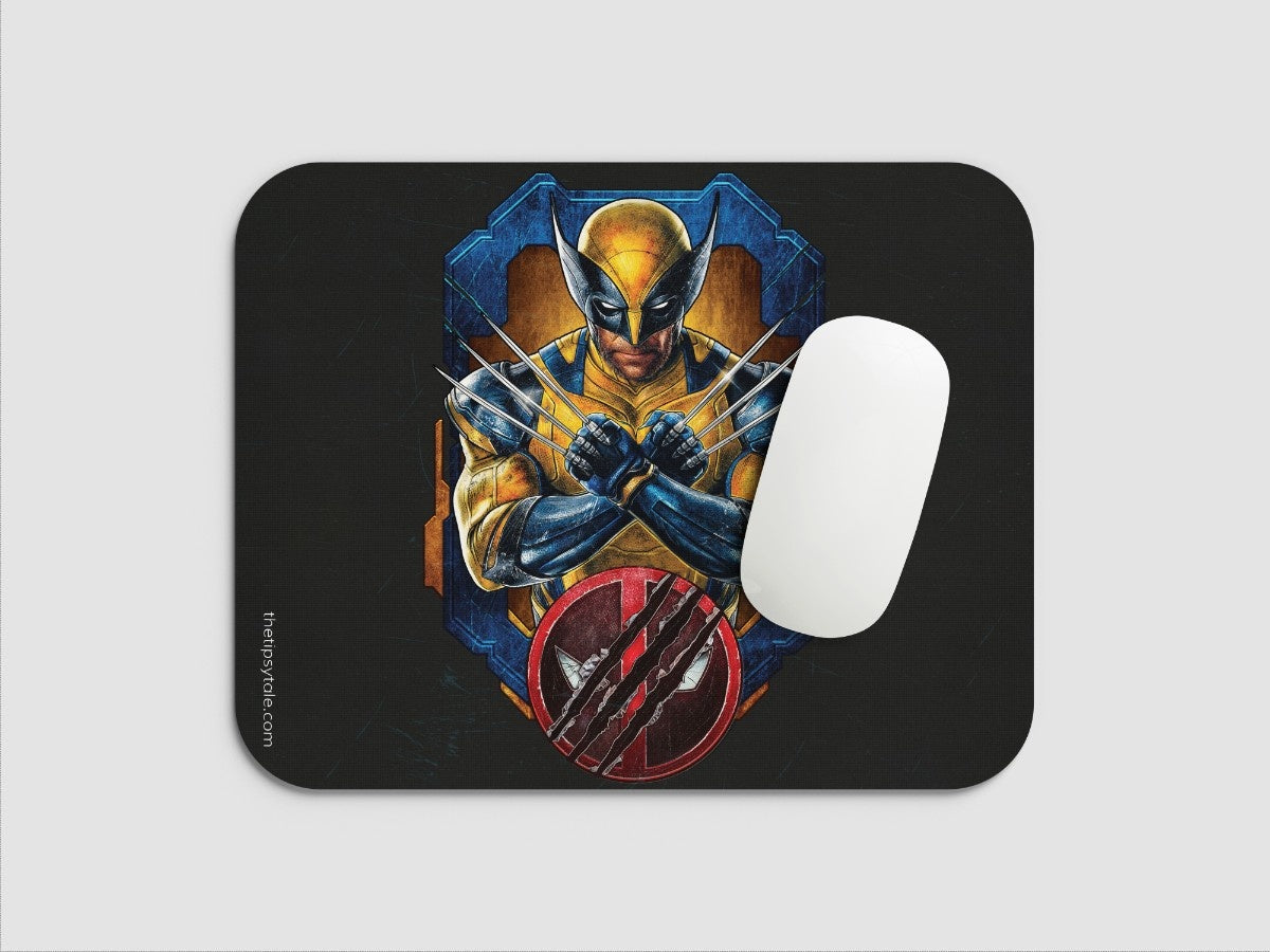 "WORST WOLVERINE" Mousepad Enhance Your Workspace with Style