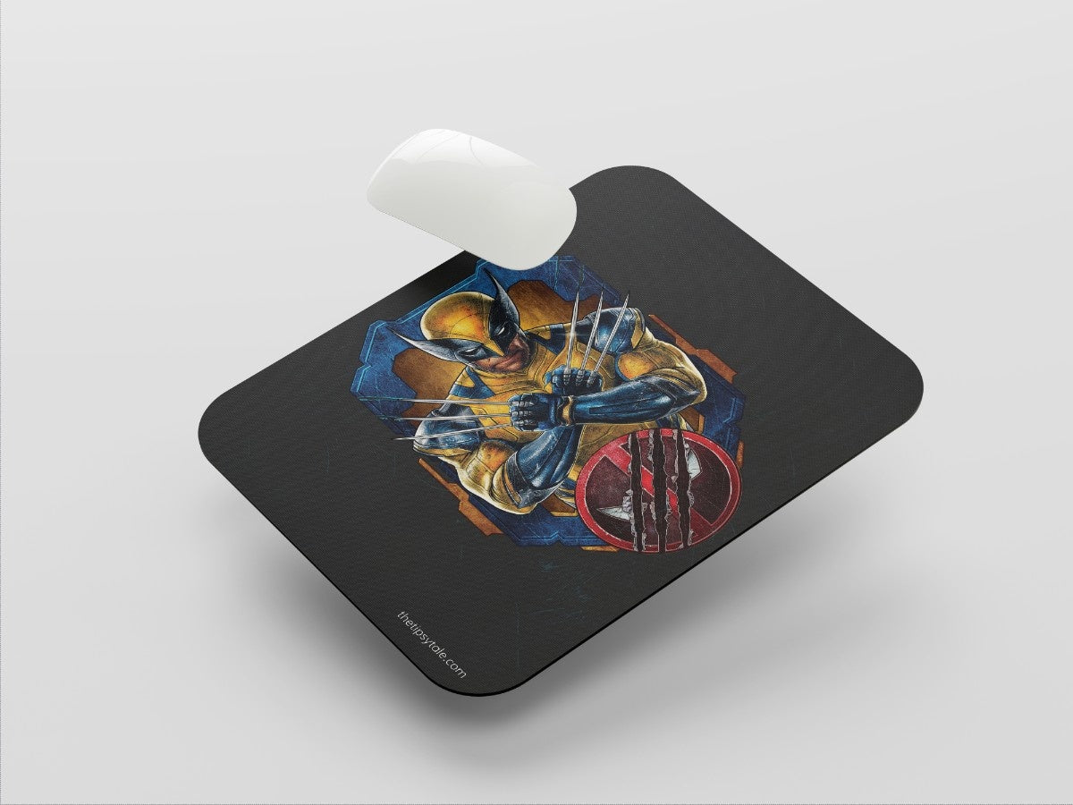 "WORST WOLVERINE" Mousepad Enhance Your Workspace with Style