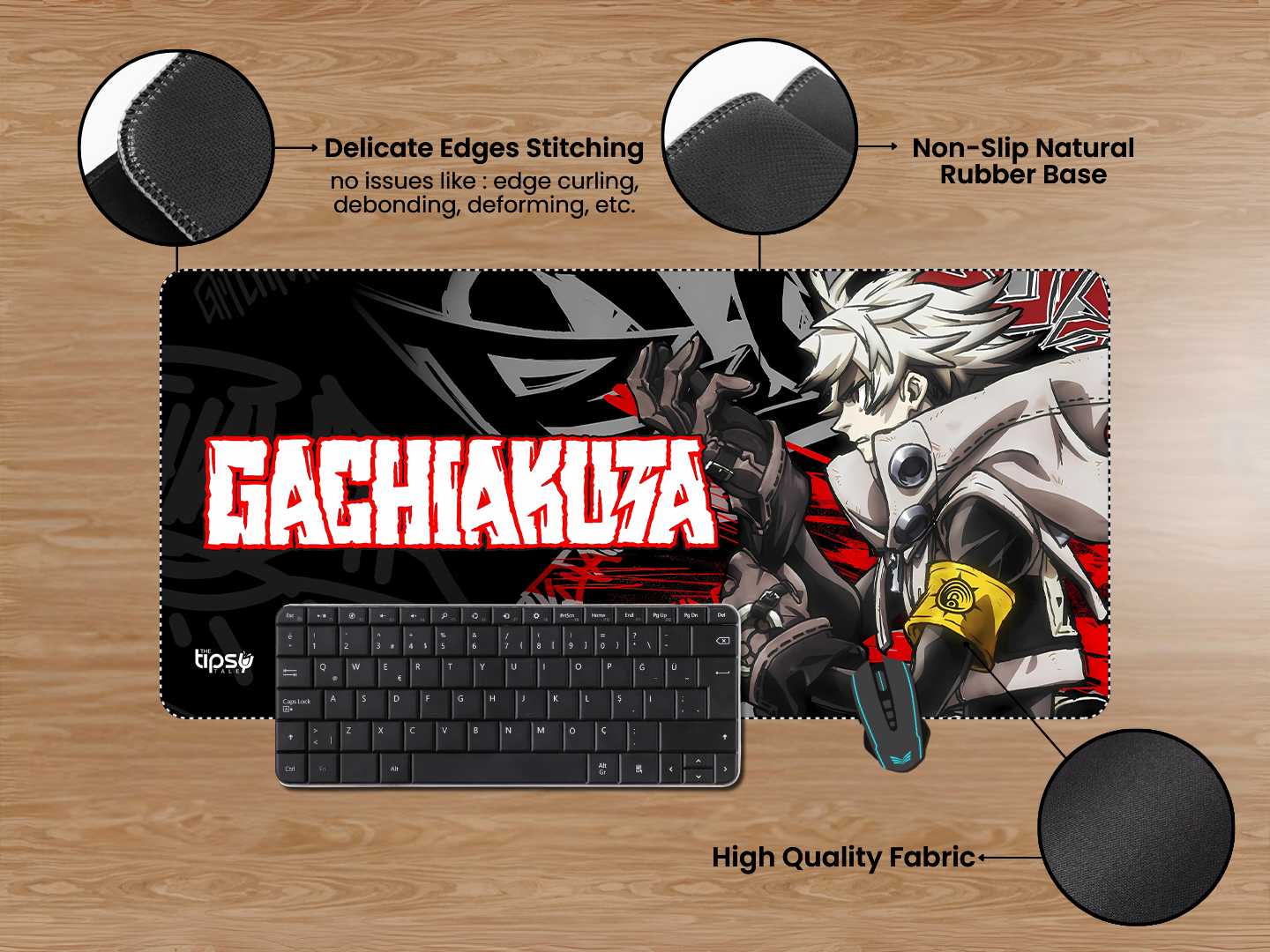 "GACHIAKUTA -  RUDO SUREBREC- ANIME EDITION" Gaming Mousepad Elevate Your Gaming Experience