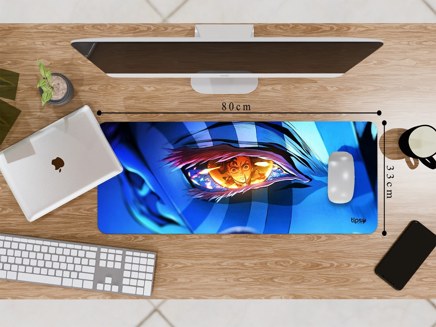 "TANJIRO KAMADO VS AKAZA- ANIME EDITION" Gaming Mousepad Elevate Your Gaming Experience