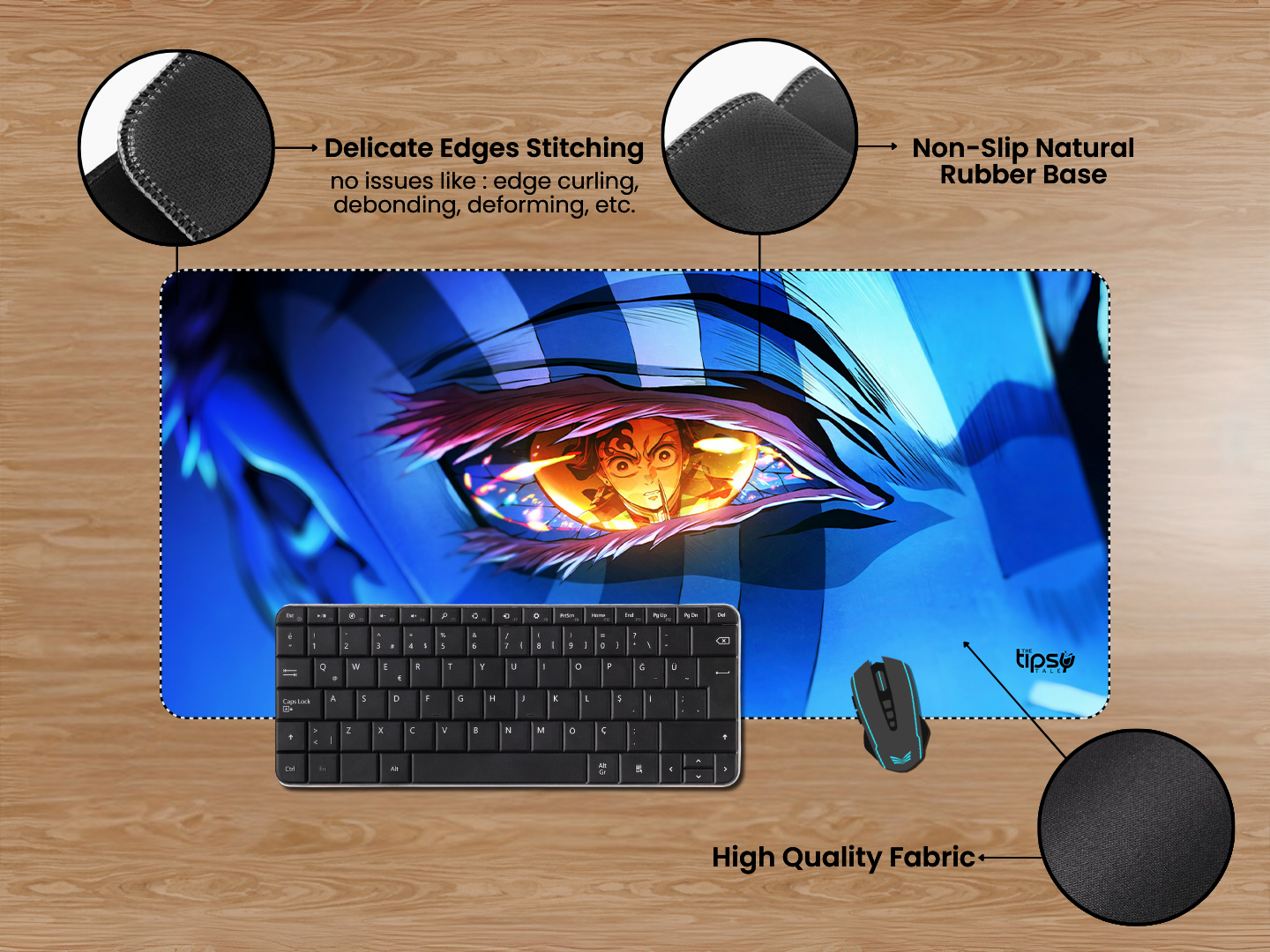 "TANJIRO KAMADO VS AKAZA- ANIME EDITION" Gaming Mousepad Elevate Your Gaming Experience