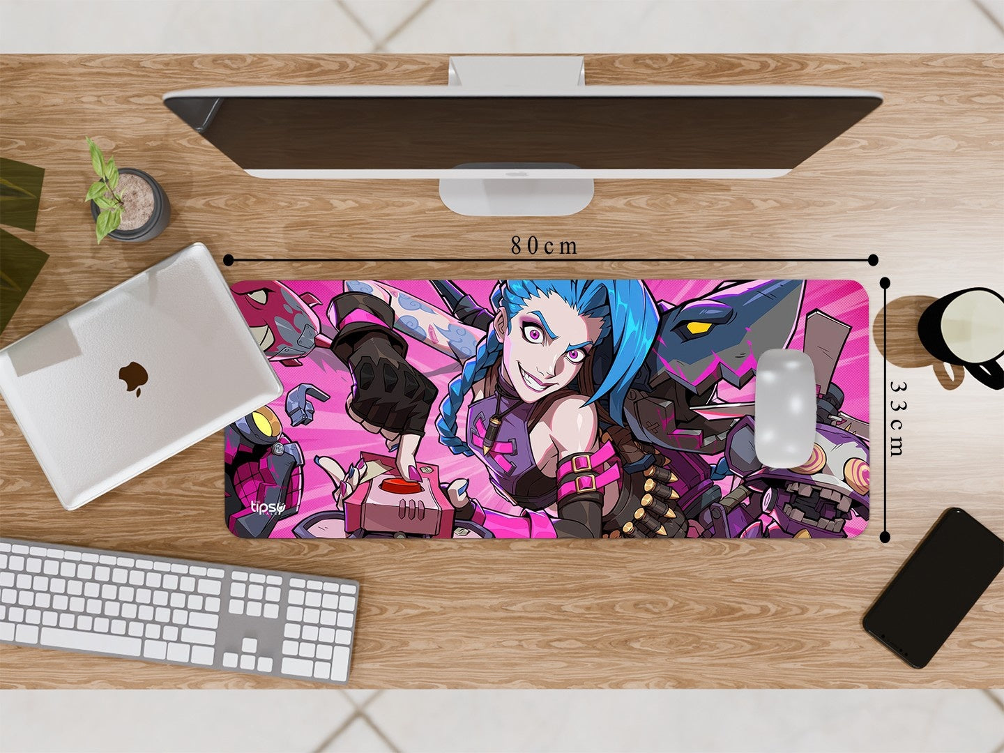 "JINX - ARCANE SEASON 2- ENTERTAINMENT  EDITION" Gaming Mousepad Elevate Your Gaming Experience