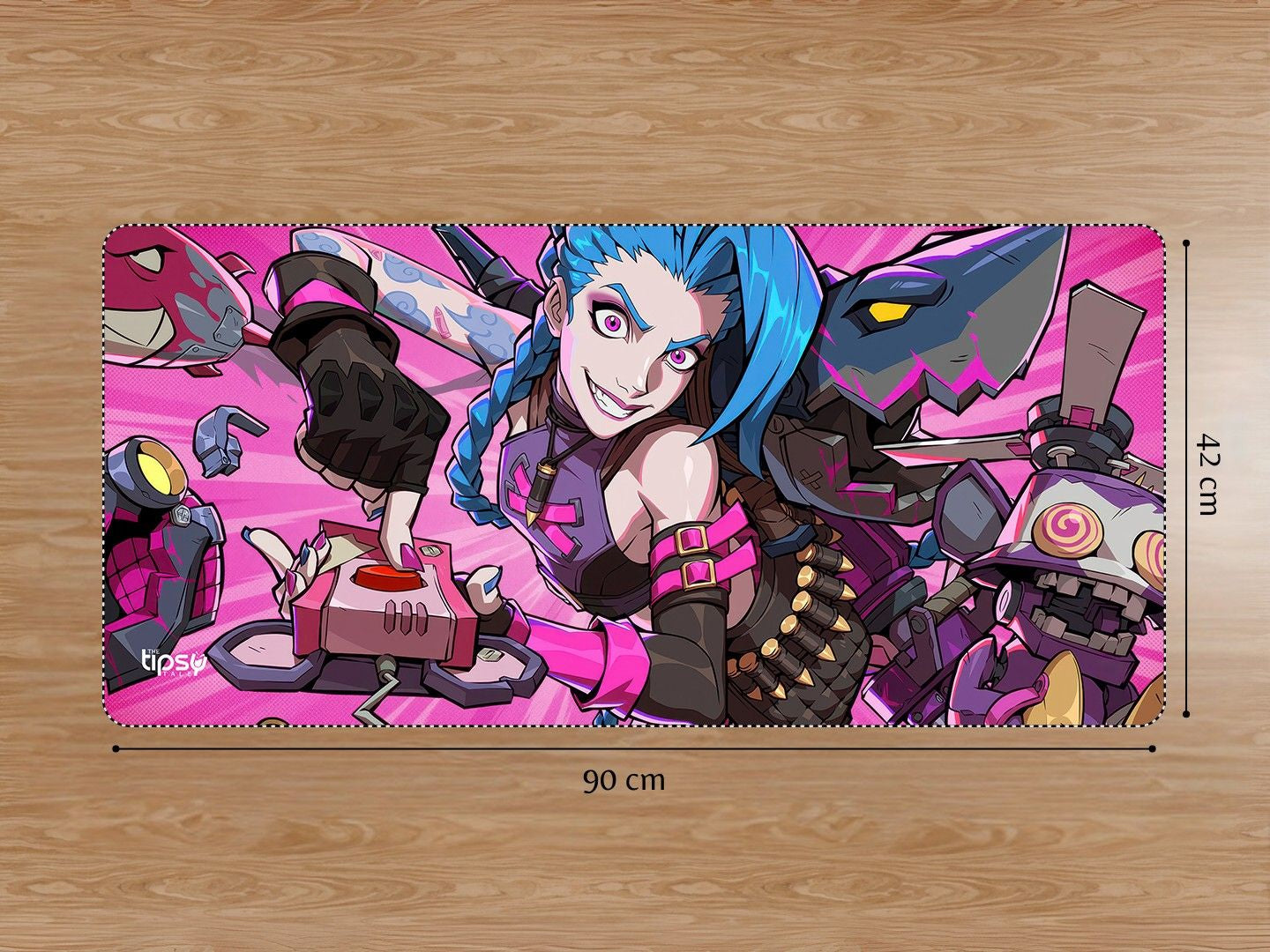 "JINX - ARCANE SEASON 2- ENTERTAINMENT  EDITION" Gaming Mousepad Elevate Your Gaming Experience