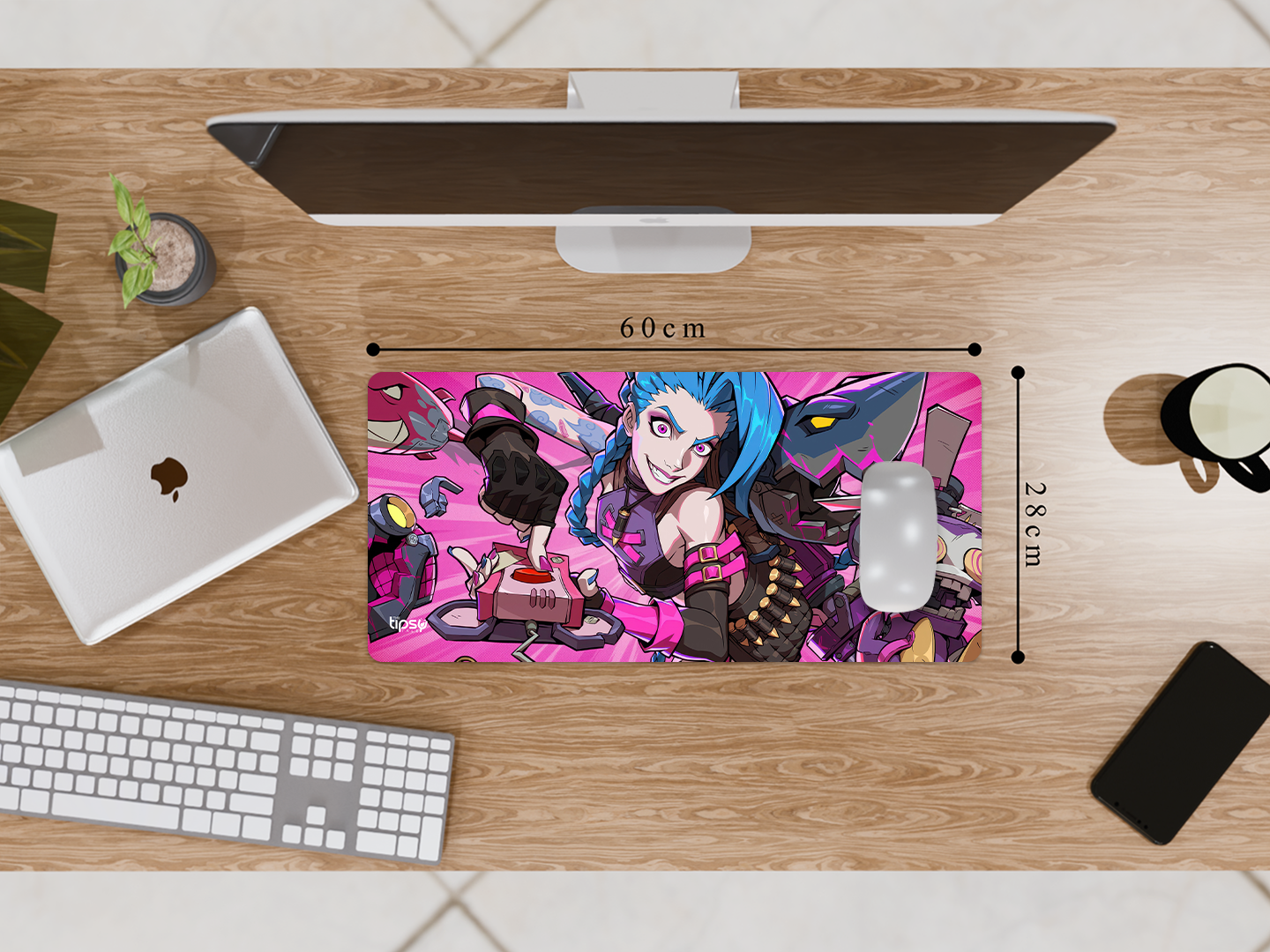"JINX - ARCANE SEASON 2- ENTERTAINMENT  EDITION" Gaming Mousepad Elevate Your Gaming Experience