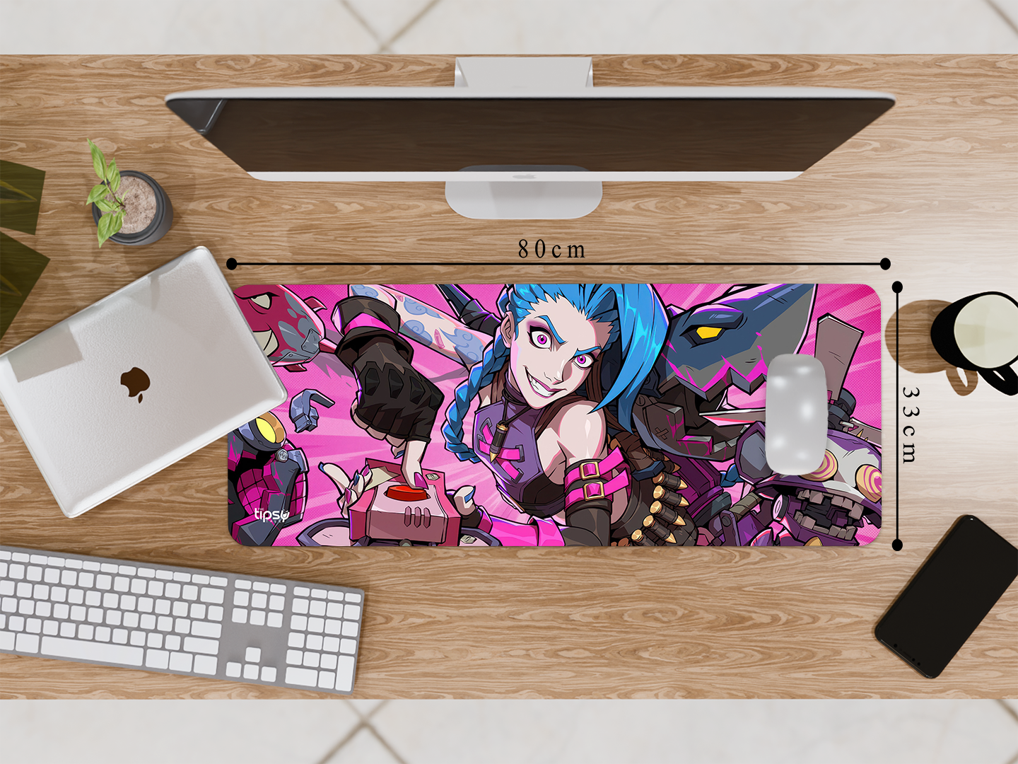 "JINX - ARCANE SEASON 2- ENTERTAINMENT  EDITION" Gaming Mousepad Elevate Your Gaming Experience
