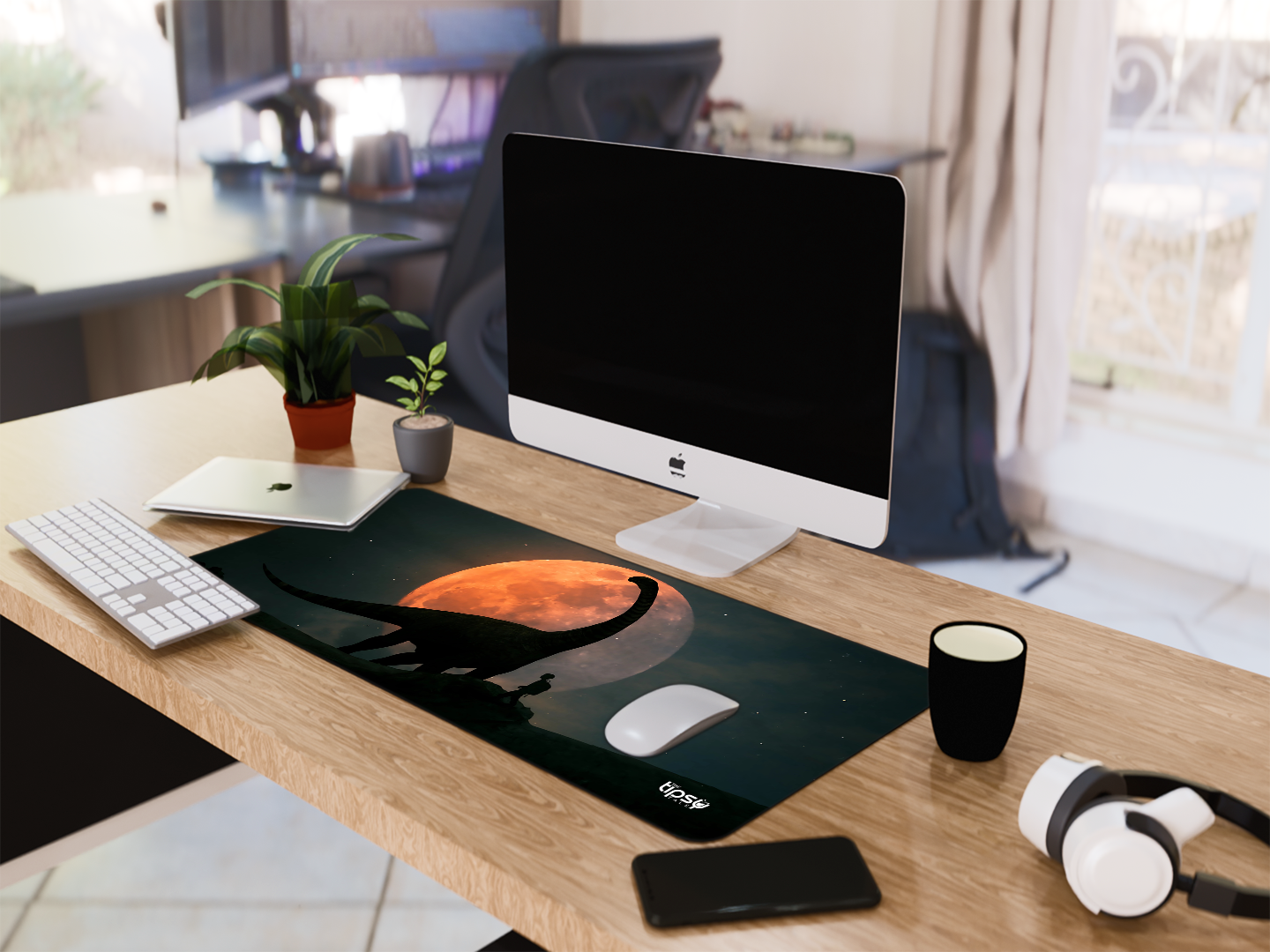 "Dinosaur Man" Gaming Mousepad Elevate Your Gaming Experience