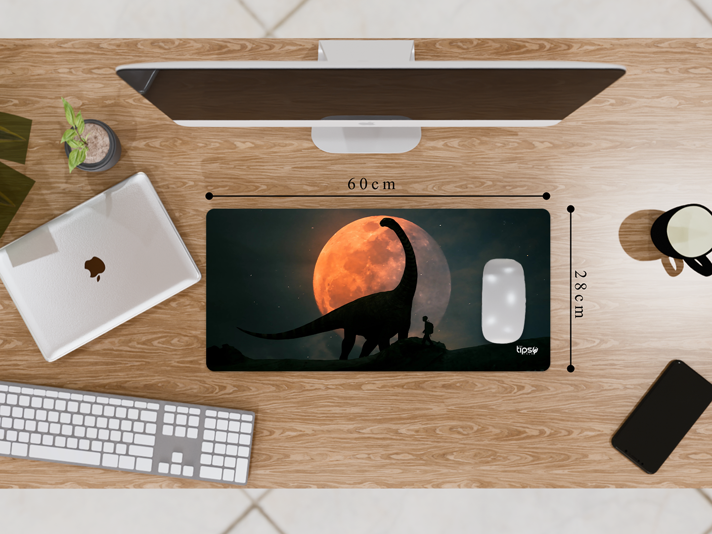 "Dinosaur Man" Gaming Mousepad Elevate Your Gaming Experience