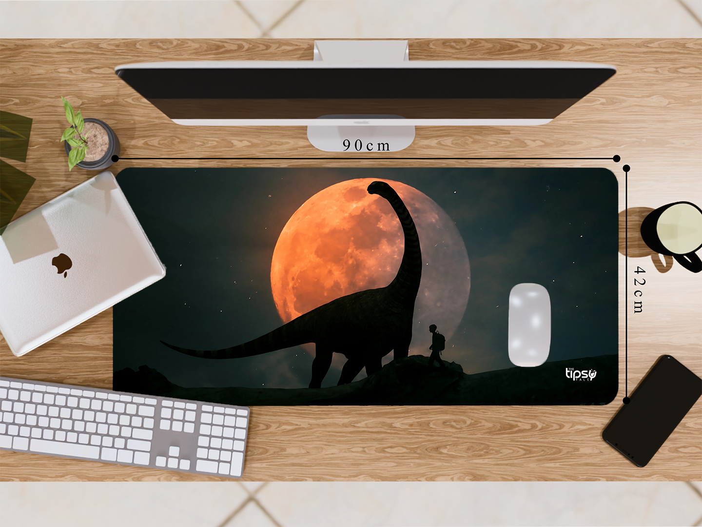 "Dinosaur Man" Gaming Mousepad Elevate Your Gaming Experience
