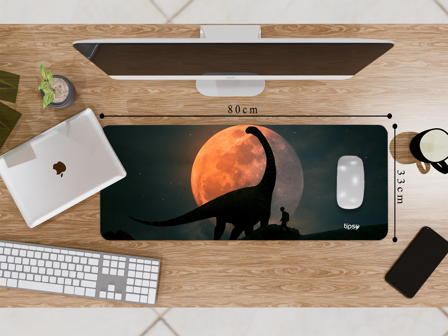 "Dinosaur Man" Gaming Mousepad Elevate Your Gaming Experience