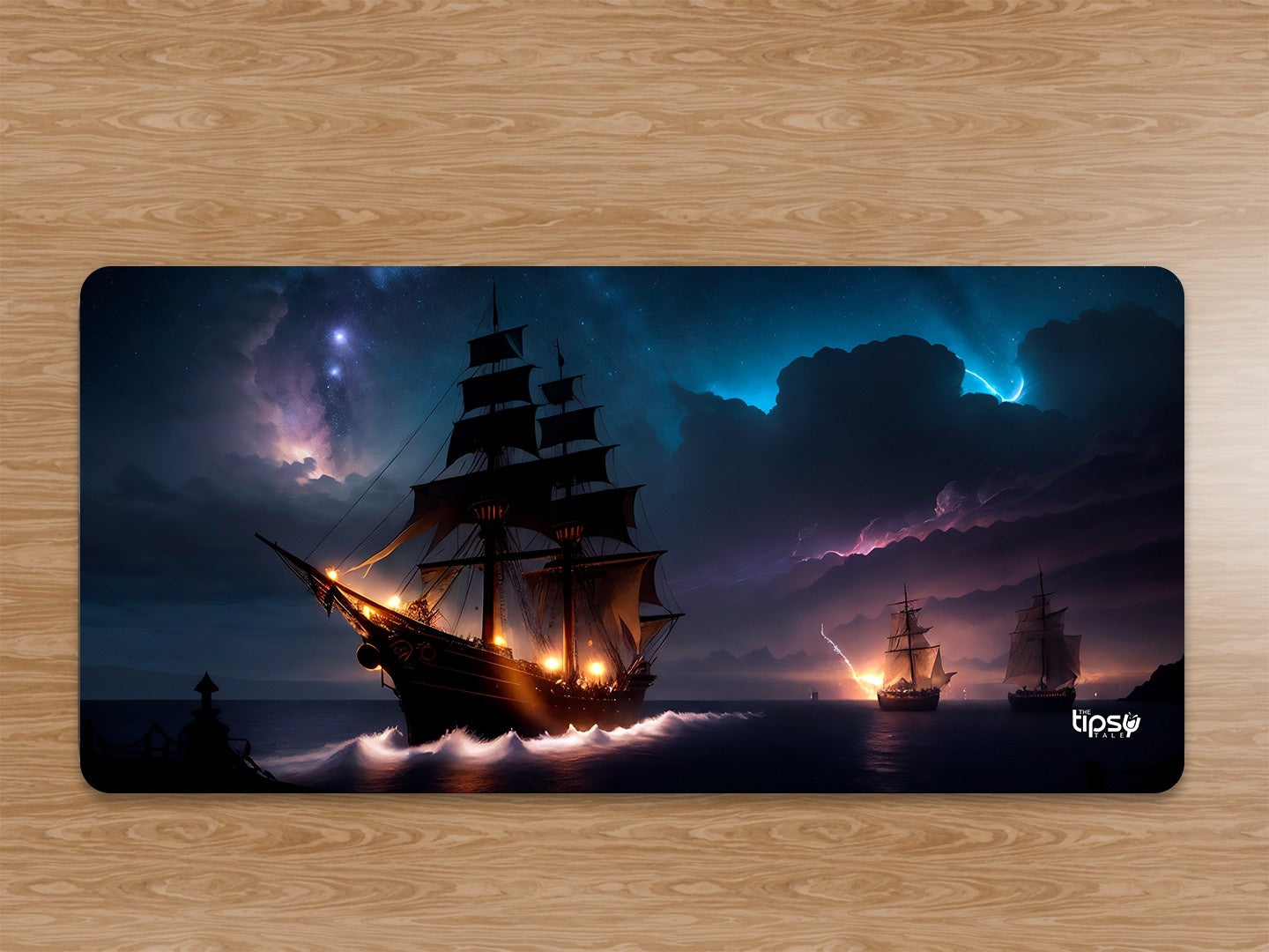 "In The Waves-Ship" Gaming Mousepad Elevate Your Gaming Experience
